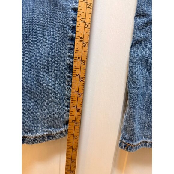 Levi's 505 Women's Long Straight Leg Nouveau Low Jeans Size 8L - Picture 11 of 14
